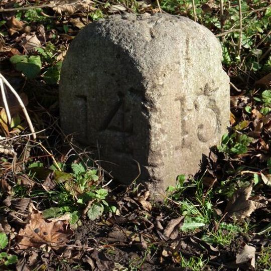 Milestone Between Bridges 27 And 28 At Sp 3432 9381, Coventry Canal
