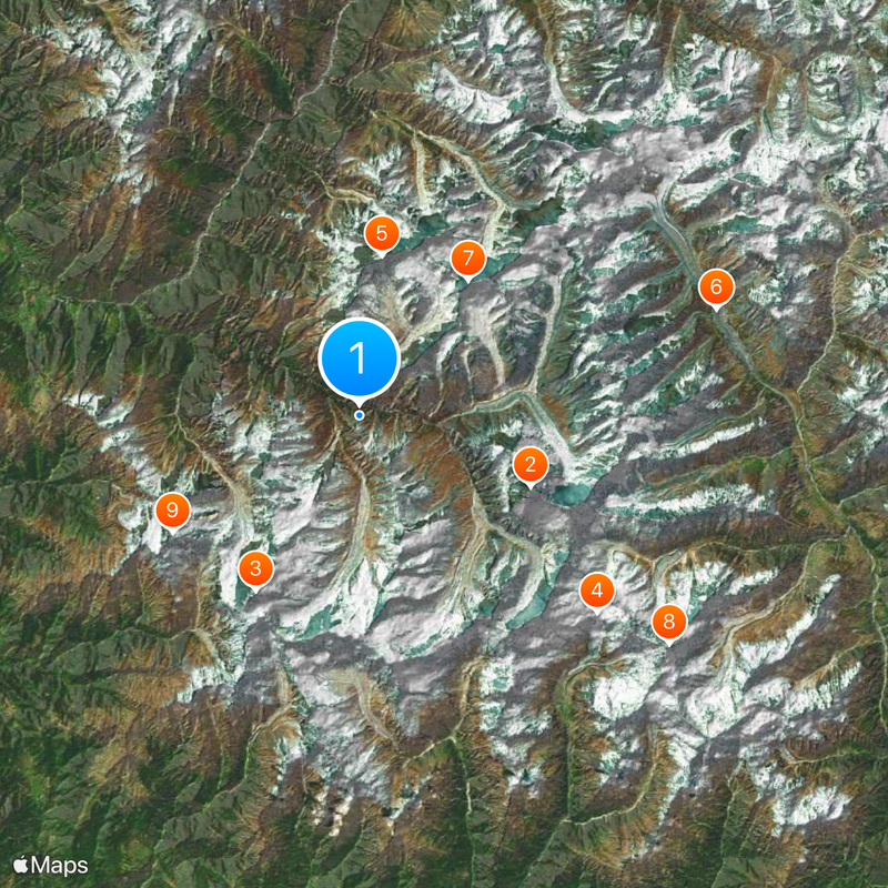 Parque nacional Nanda Devi Mapa