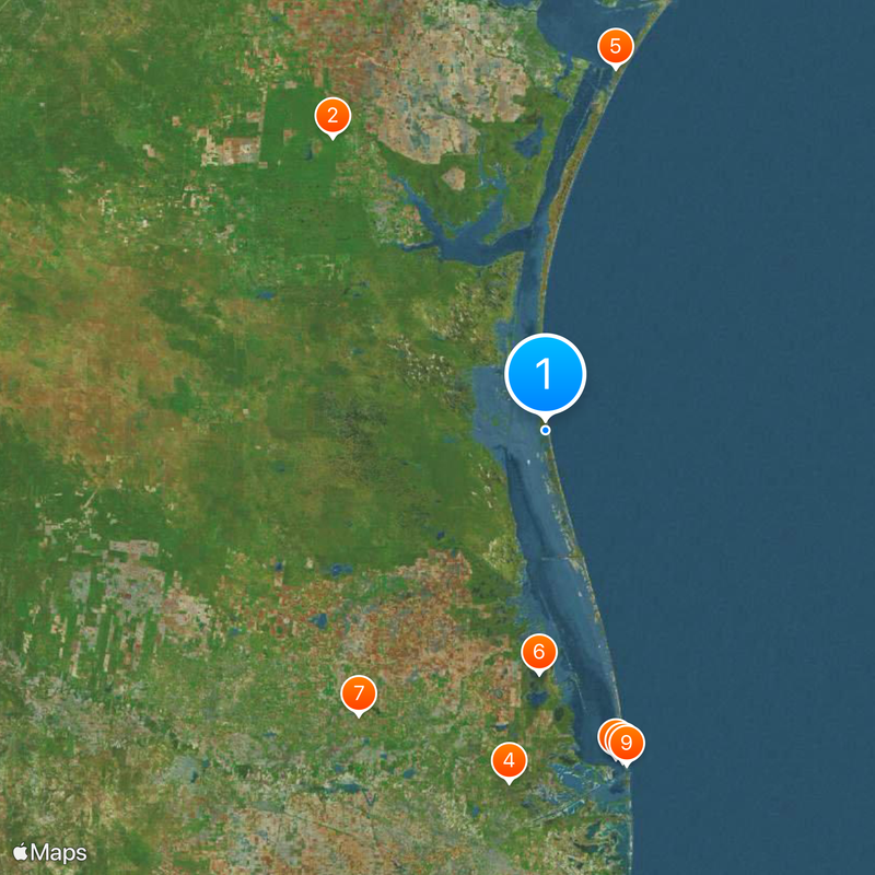 Padre Island Map