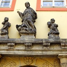 Statue of John of Nepomuk on the Modletice House