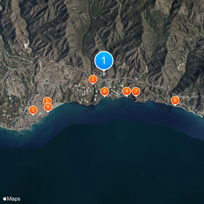 Cueva de Nerja Karte