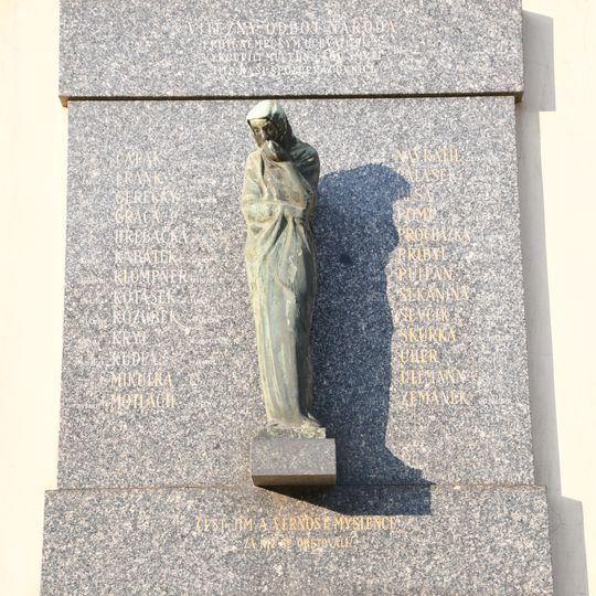 World War II memorial in Olomouc, Žižkovo náměstí