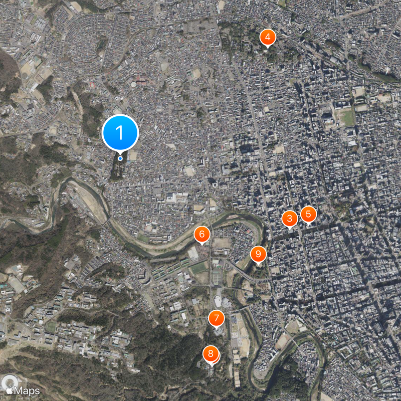 Ōsaki Hachimangū Mappa