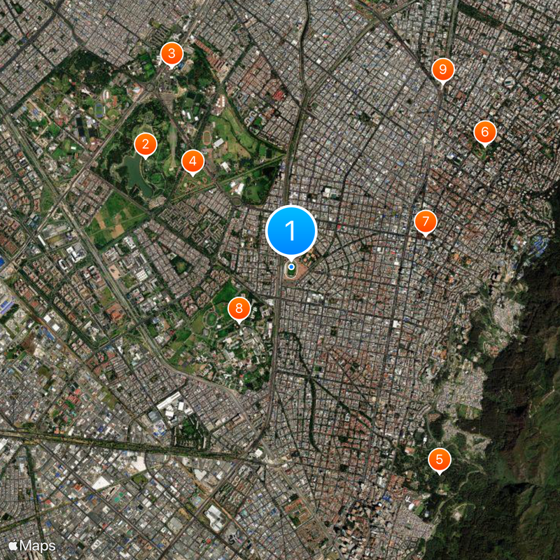 Estadio El Campín Map