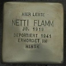 Stolperstein dedicated to Netti Flamm