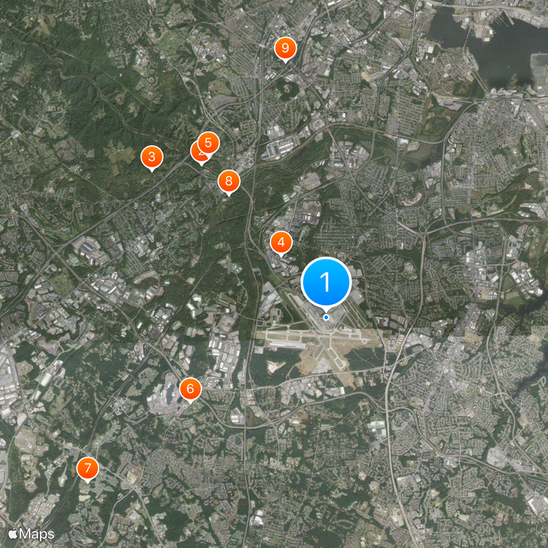 Baltimore/Washington International Thurgood Marshall Airport Map