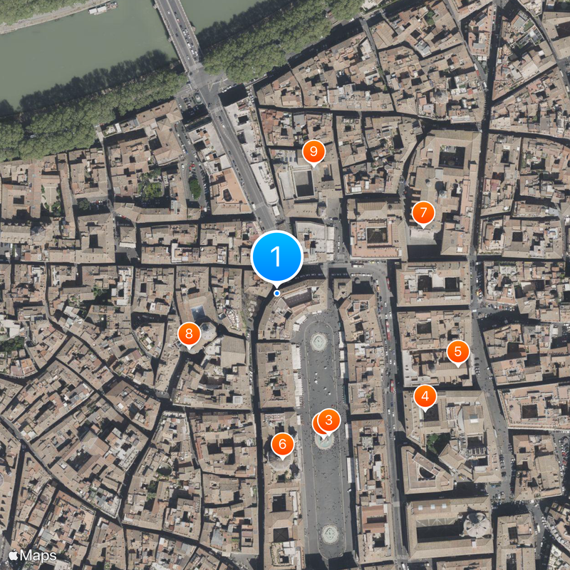 Stadium of Domitian Map