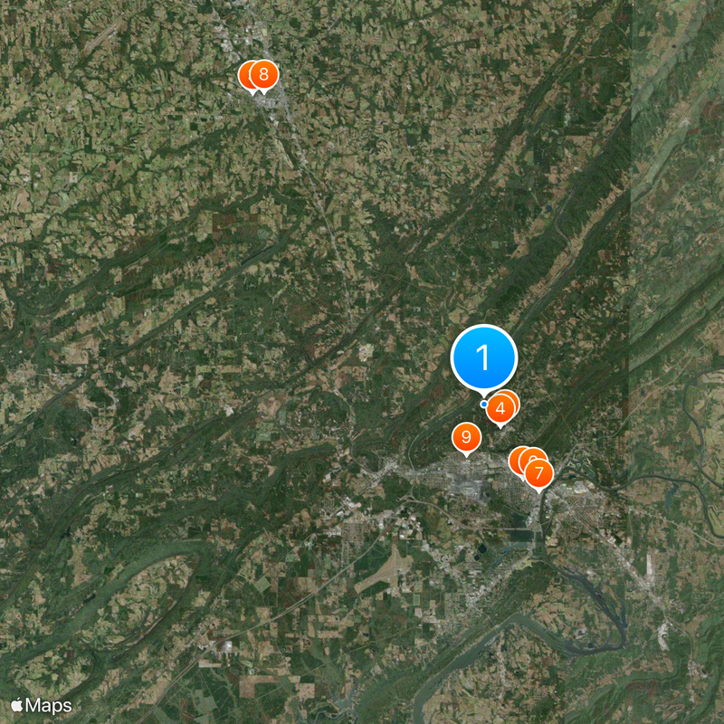 Contea di Etowah Mappa