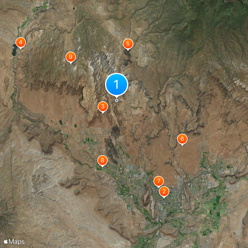 Snow Canyon State Park Mapa