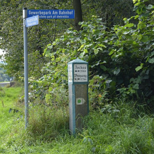 Wegestein Hauptstraße, Straße von Seitschen nach Gaußig