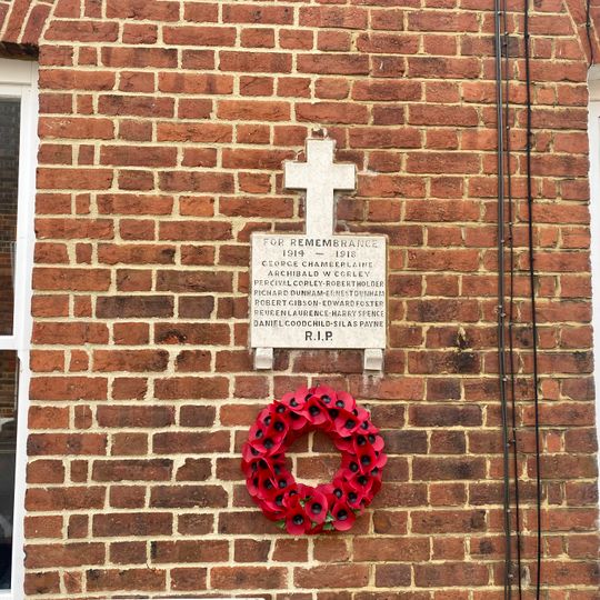 War Memorial Plaque Attached to 34 and 36 Albert Street