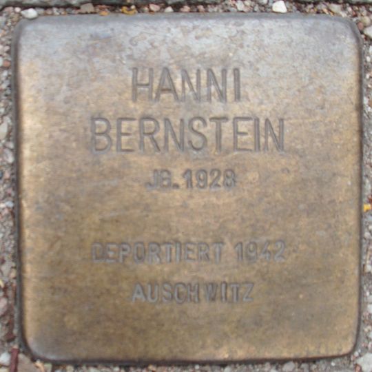 Stolperstein dedicated to Hanni Bernstein
