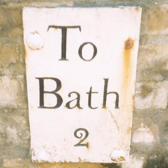 Milepost, London Road West, by Bathway House, No. 144