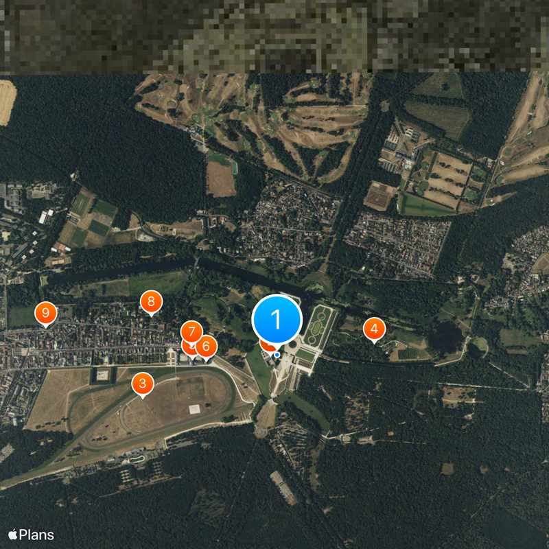 Château de Chantilly Carte