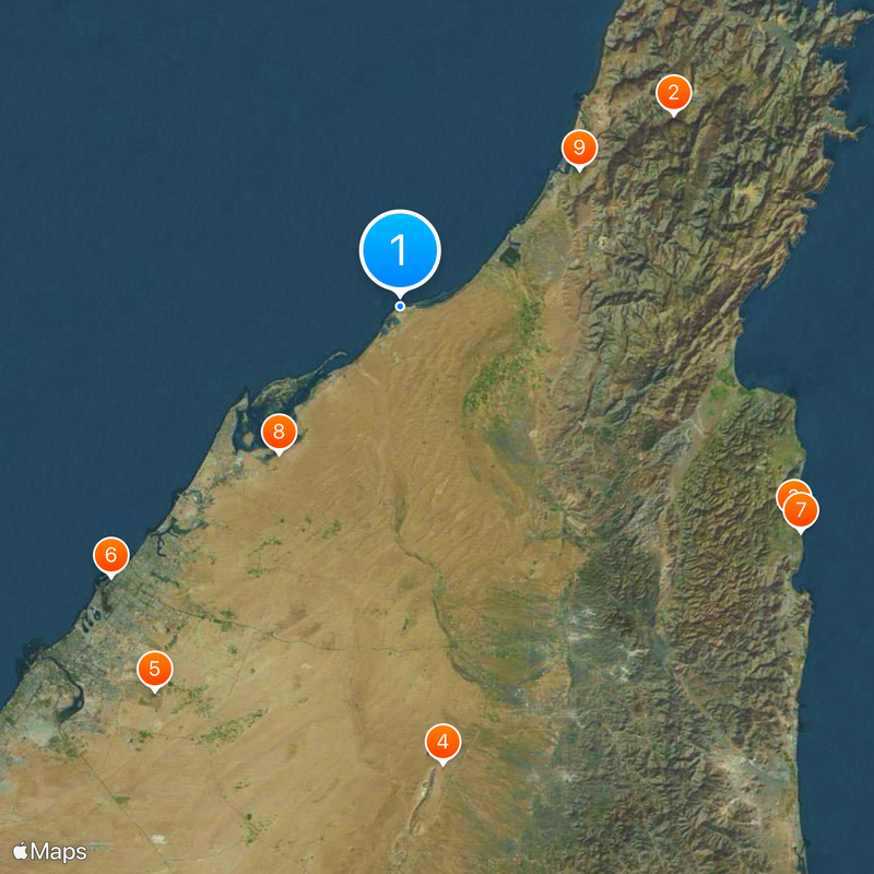 Al Jazirah Al Hamra Map