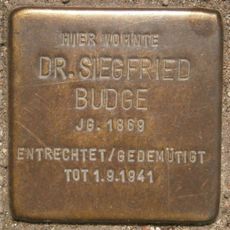 Stolperstein dedicated to Siegfried Budge