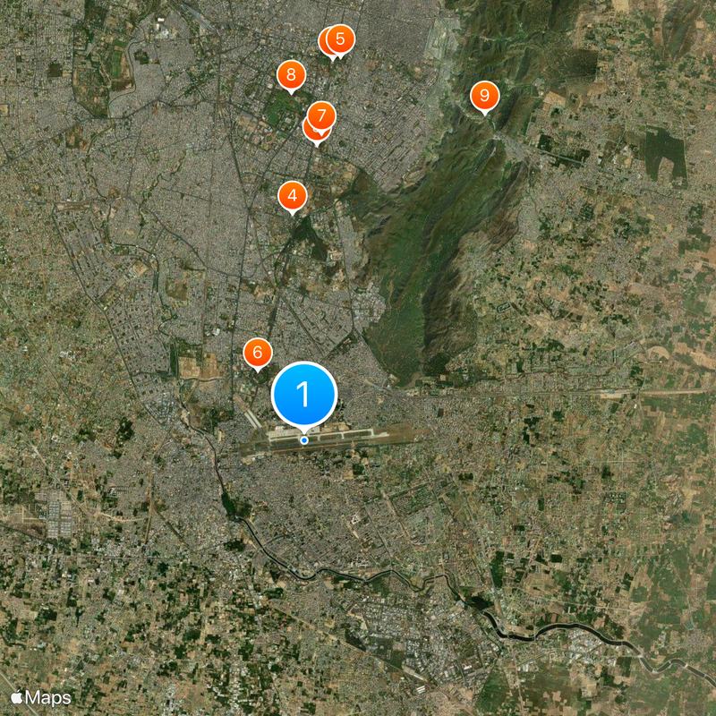 Jaipur International Airport Map