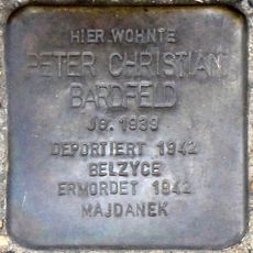 Stolperstein em memória de Peter Christian Bardfeld