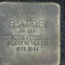 Stolperstein dedicated to Elsa Meyer