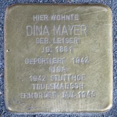 Stolperstein à la mémoire de Dina Mayer