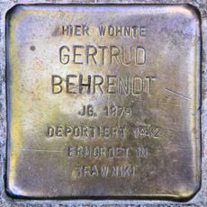 Stolperstein en memoria de Gertrud Behrendt