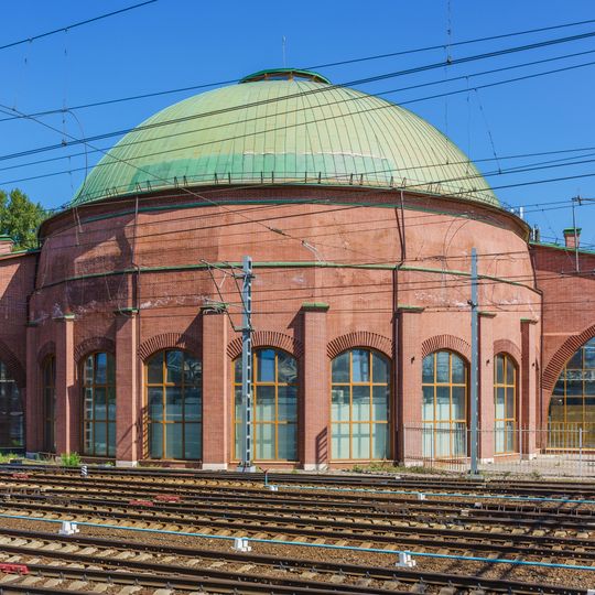 Nikolaevskaya raillroad roundhouse in Moscow