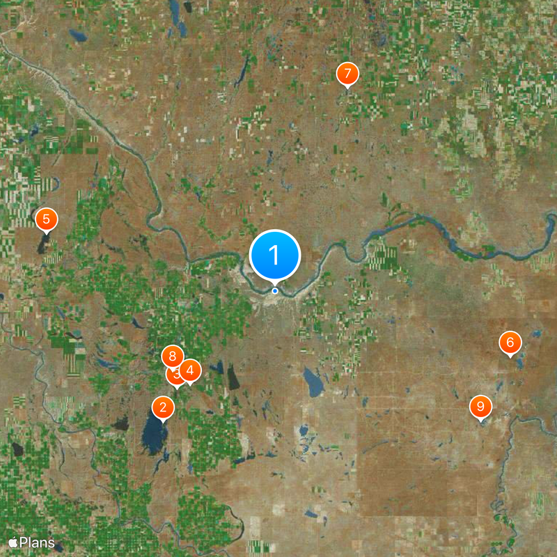 Dinosaur Provincial Park Karte