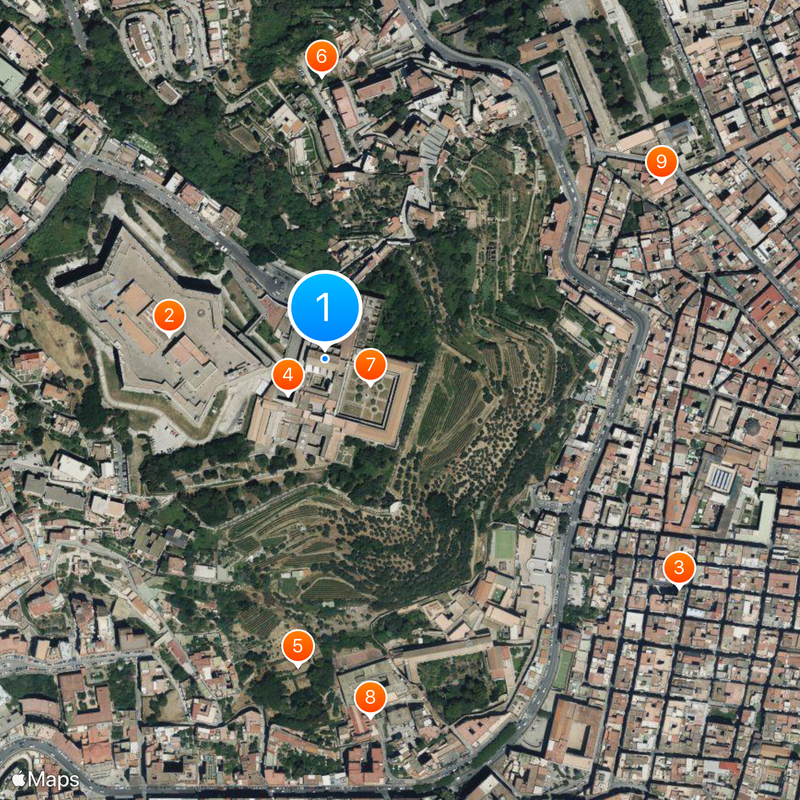 Certosa di San Martino Mappa