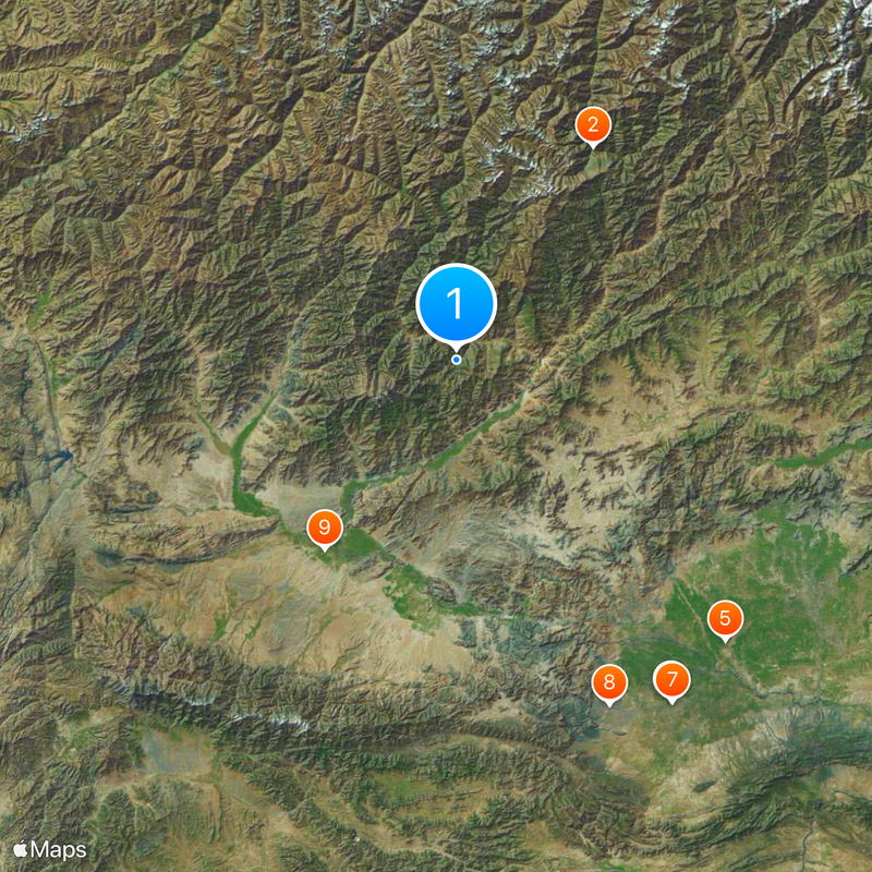 Korangal Valley Map