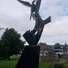 The woodpecker sculpture