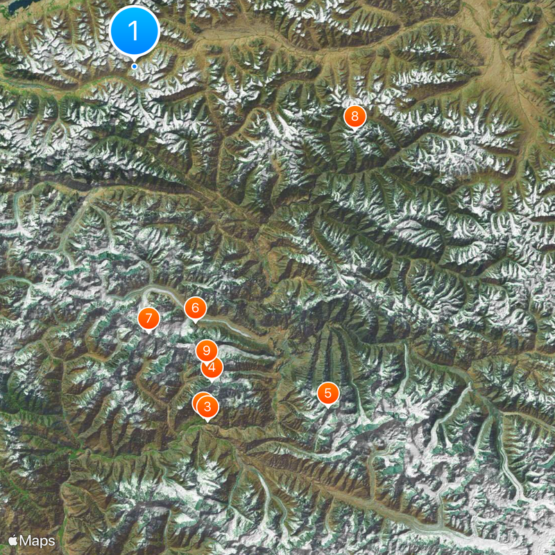 Wakhjir Pass Map