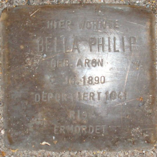 Stolperstein en memoria de Bella Philip