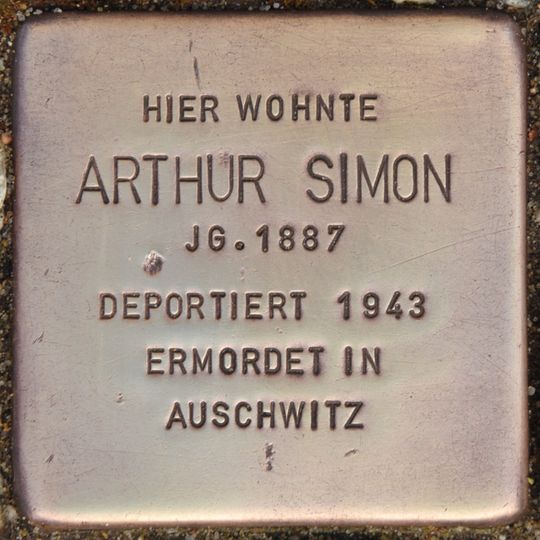 Stolperstein für Arthur Simon
