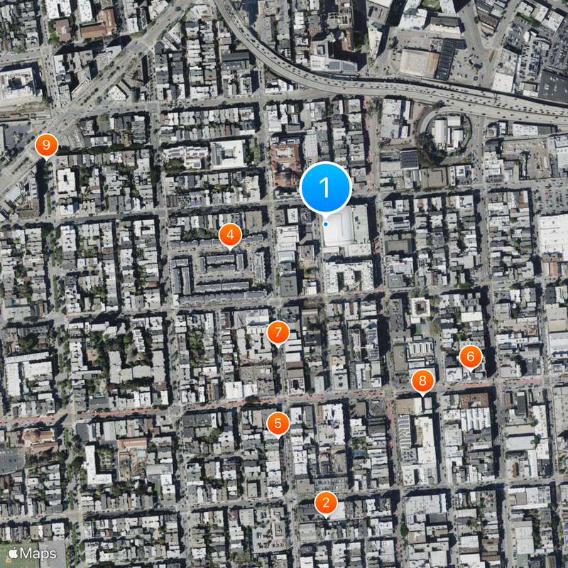 San Francisco Armory Map