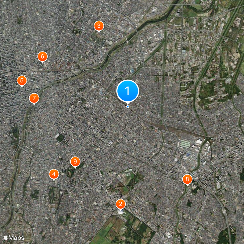 Shiroishi Station Map