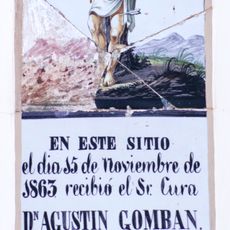 Ceramic panel of Saint Sebastian