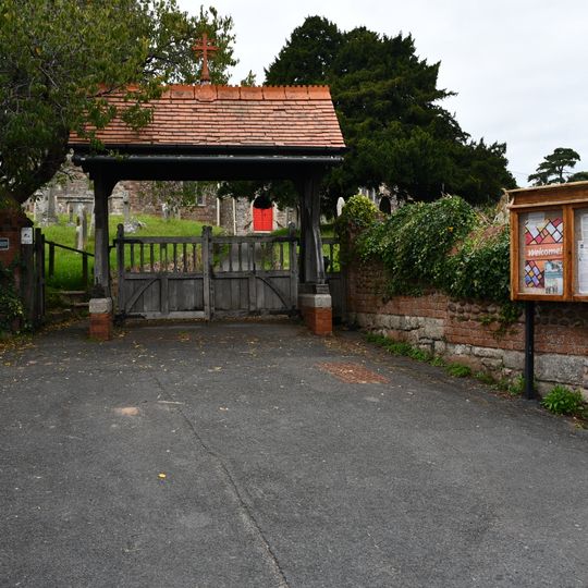 Lychgate and Churchyard Wall to South of Church of St Swithun