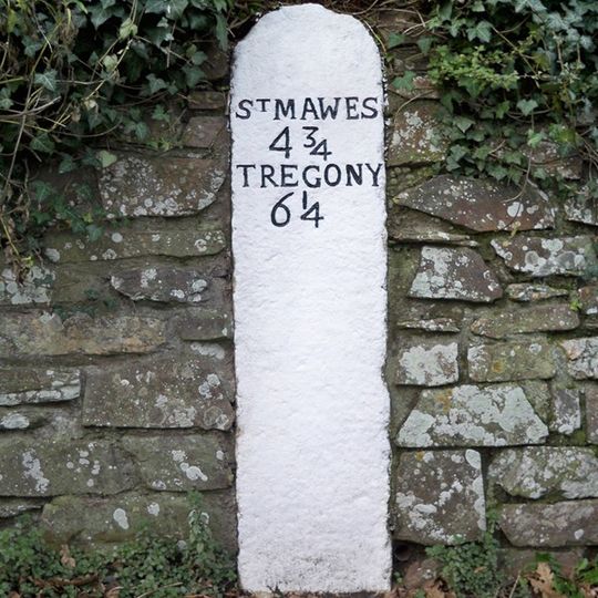 Milestone Set Into Garden Wall Of Milestone House
