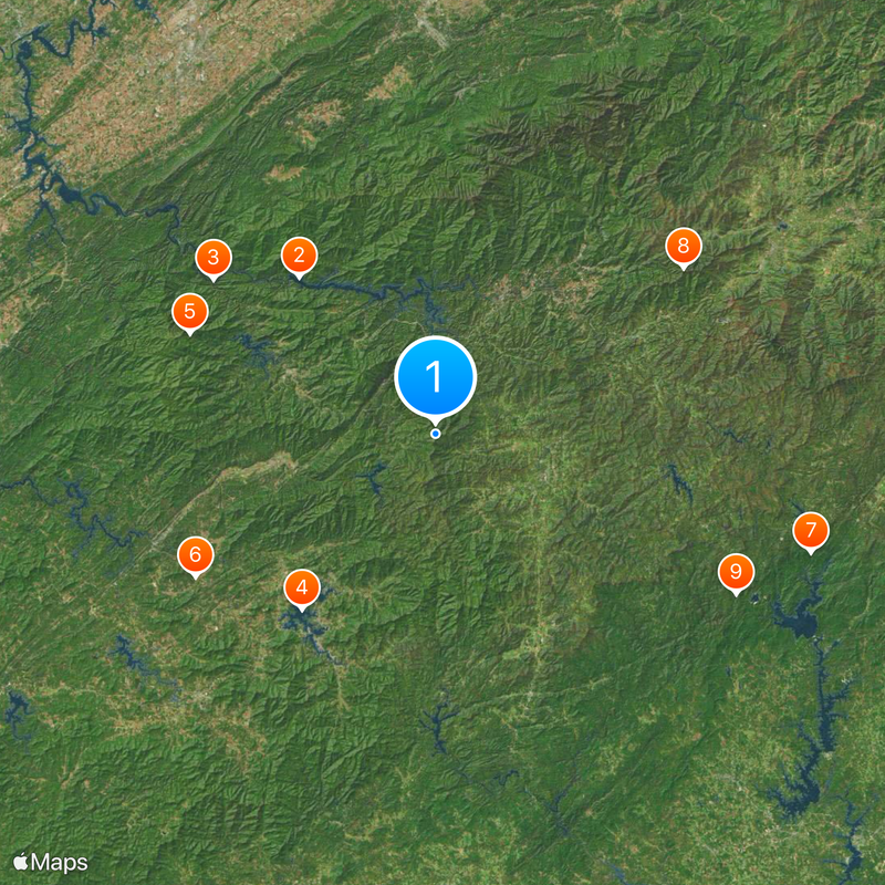 Nantahala National Forest Mapa