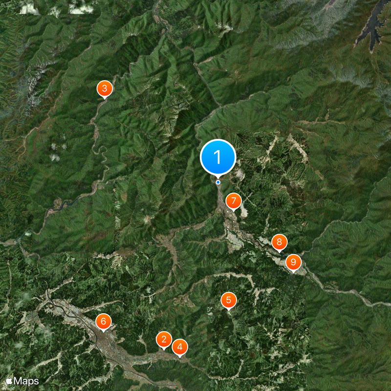 Kamioka mine Map