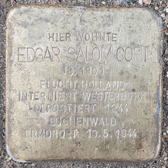 Stolperstein für Edgar Salom Cori