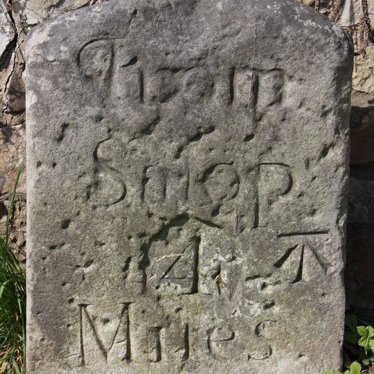 Milestone, between B Abbots & Cantlop Bridge