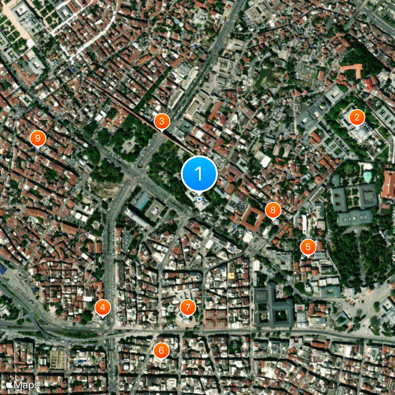 Mezquita Sehzade Mapa