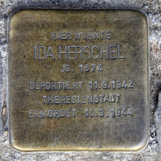 Stolperstein dedicated to Ida Herschel