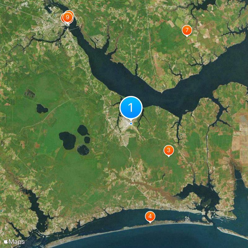Marine Corps Air Station Cherry Point Map