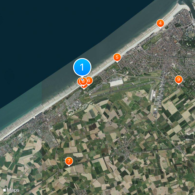 Belgian Coast Map
