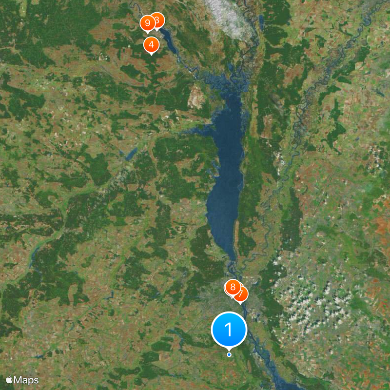 Oblast de Kiev Carte