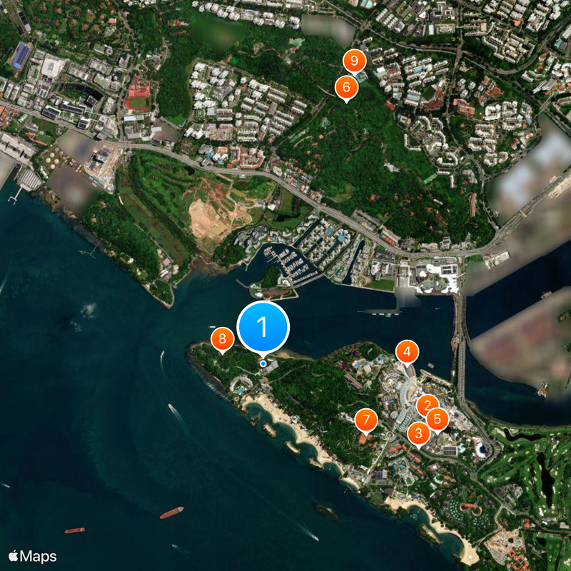 Underwater World, Singapore Mapa