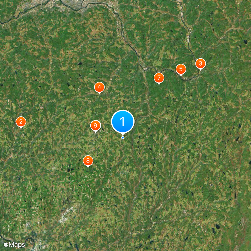 Condado de Susquehanna Mapa