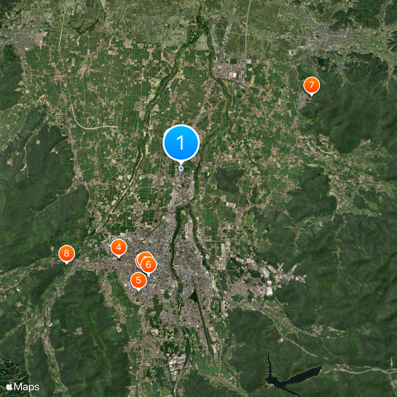 Japan National Route 121 Mappa